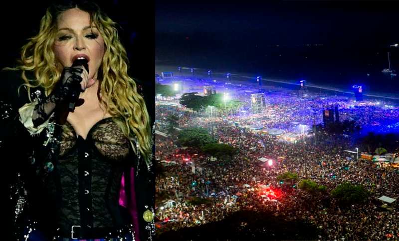 Más de un millón y medio de personas vieron a Madonna en Brasil