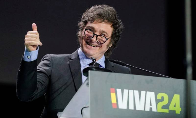 Milei, en la Cumbre de Vox, criticó al socialismo: «¡Basta de hambre y miseria!»