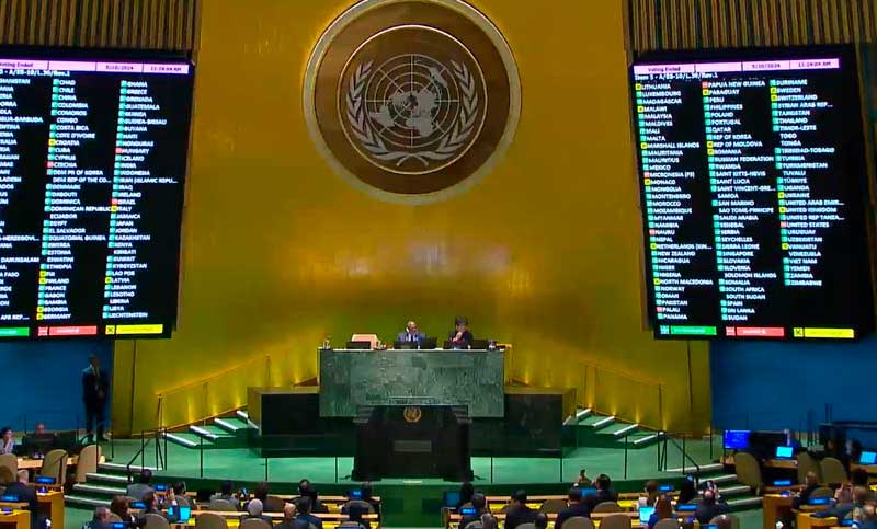 La Asamblea General de la ONU aprueba dar nuevos derechos a Palestina: Argentina, Estados Unidos e Israel votaron en contra