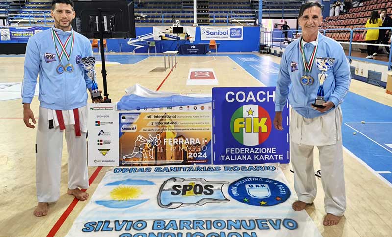 Daniel y Tomás Rossetto se destacaron en el Mundial de karate