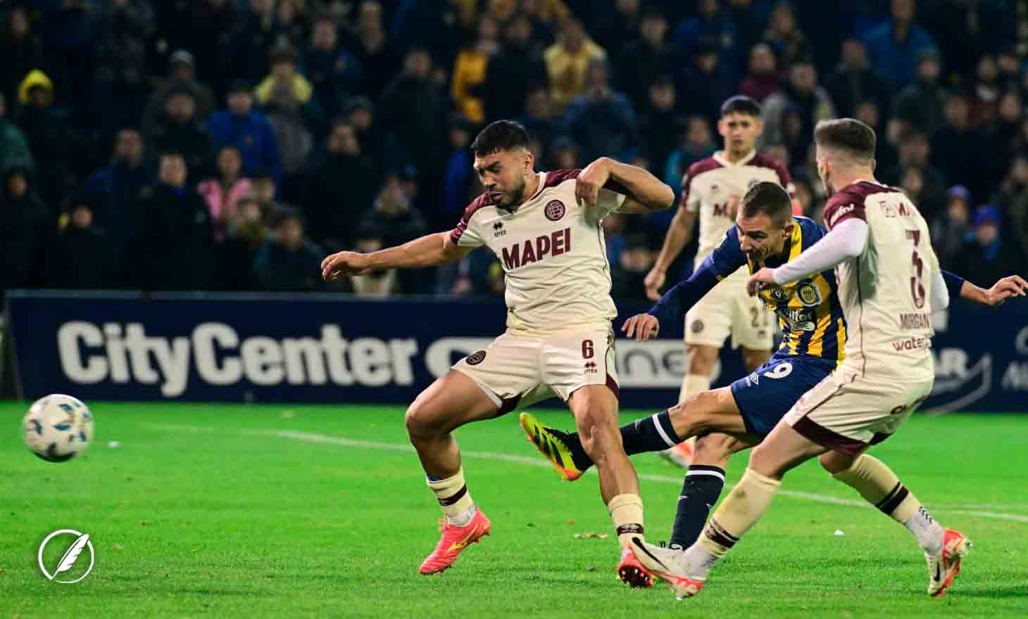 Con gol de Marco Ruben, Central rescató un empate ante Lanús