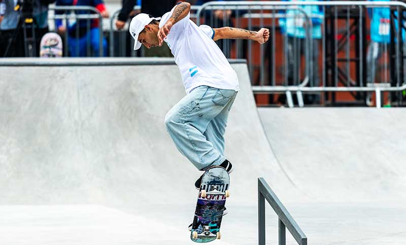 El marplatense Dell Olio está confiado en ganar una medalla en skateboarding