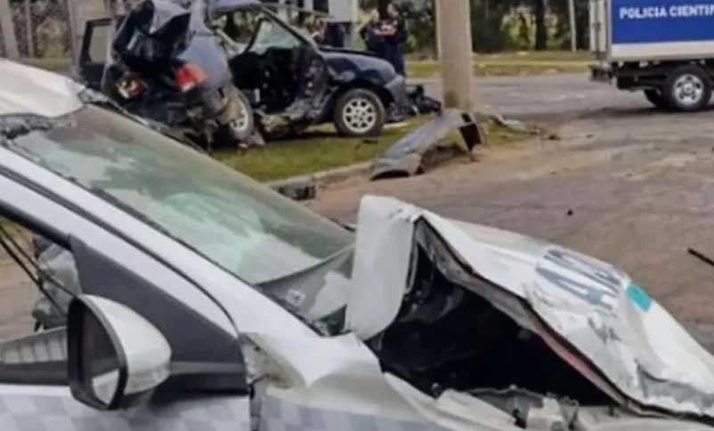 Una persecución policial dejó a dos muertos por un choque en San Nicolás