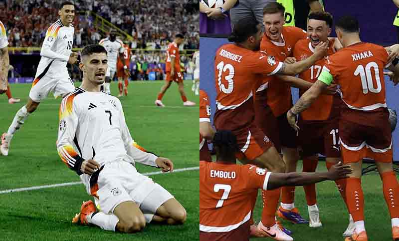 Triunfos de Alemania y Suiza, que avanzan a los cuartos de final