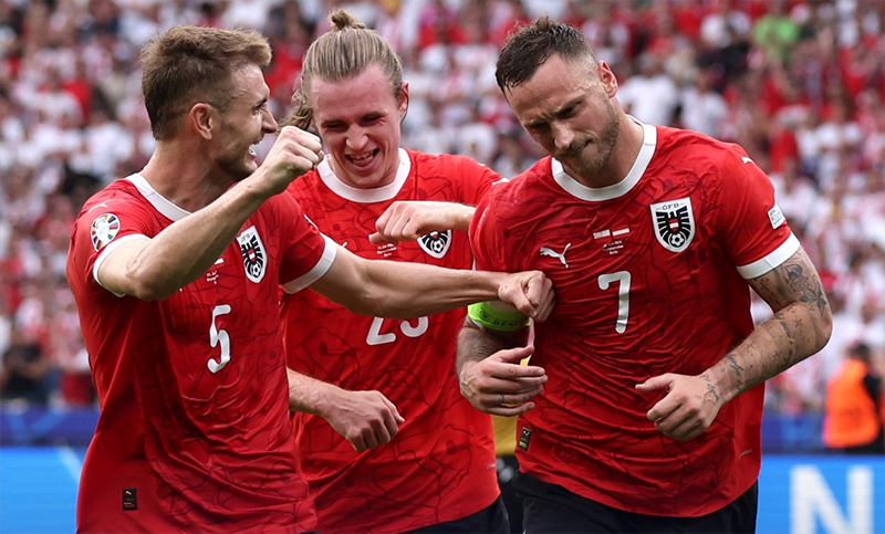 Austria venció a Polonia y sueña con meterse en octavos