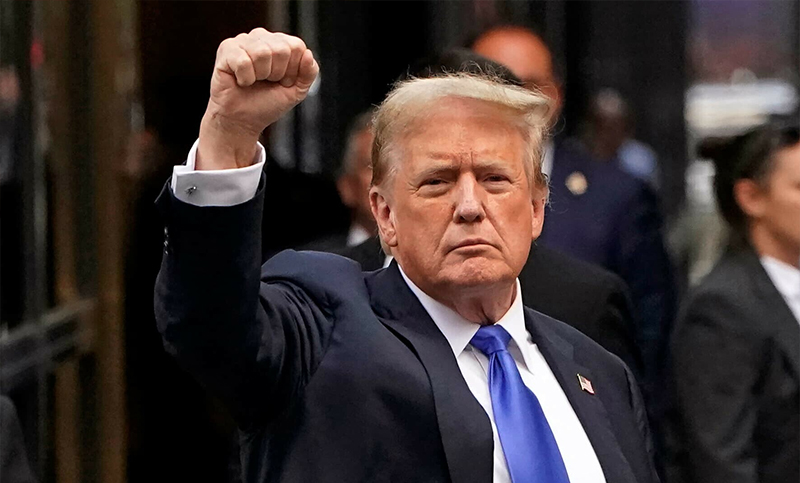 Trump dijo que la gente “no va a aceptar” que lo encarcelen