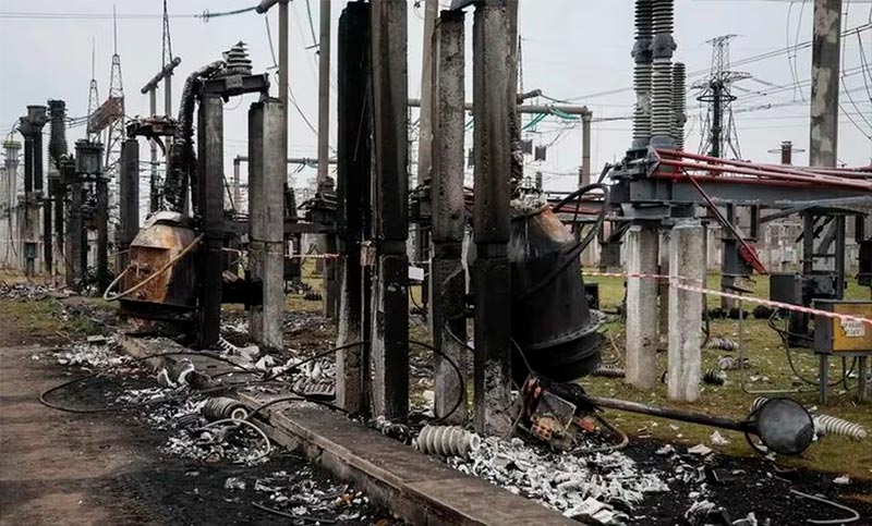 Rusia atacó de manera masiva una infraestructura energética en Ucrania