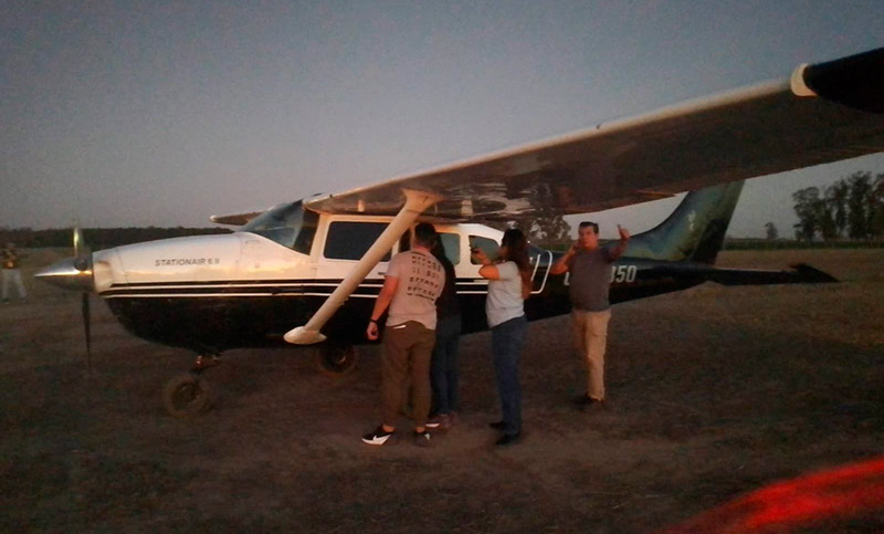 Imputaron por contrabando al militar que aterrizó una avioneta con media tonelada de cocaína en Andino