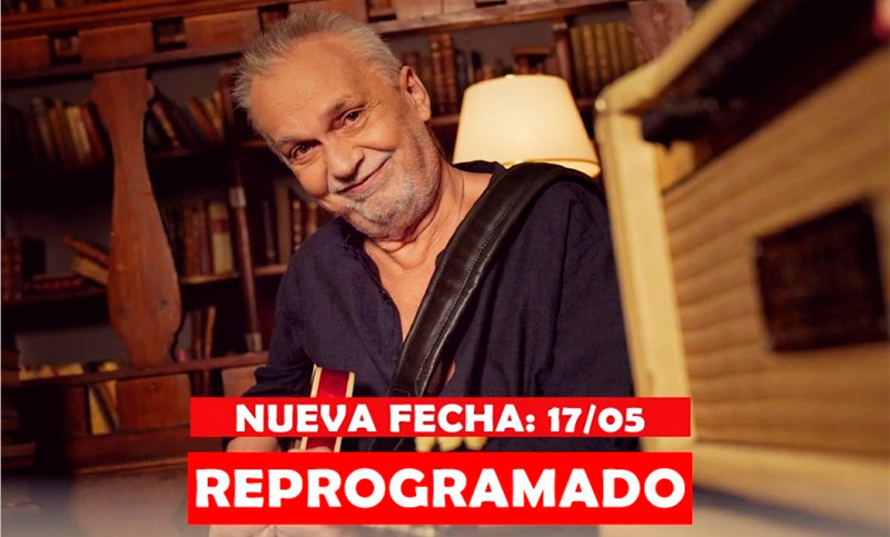 Se reprogramará el show de David Lebón en Rosario para el año que viene