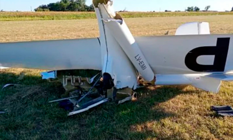 Tragedia en Pergamino: se estrelló una avioneta y falleció el piloto