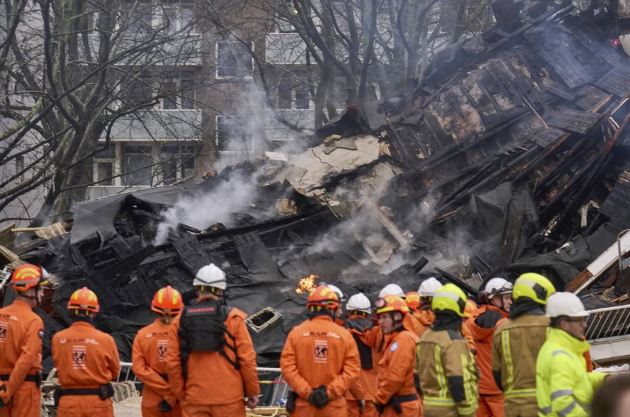 Explosión en un edificio en Países Bajos deja varios muertos y heridos