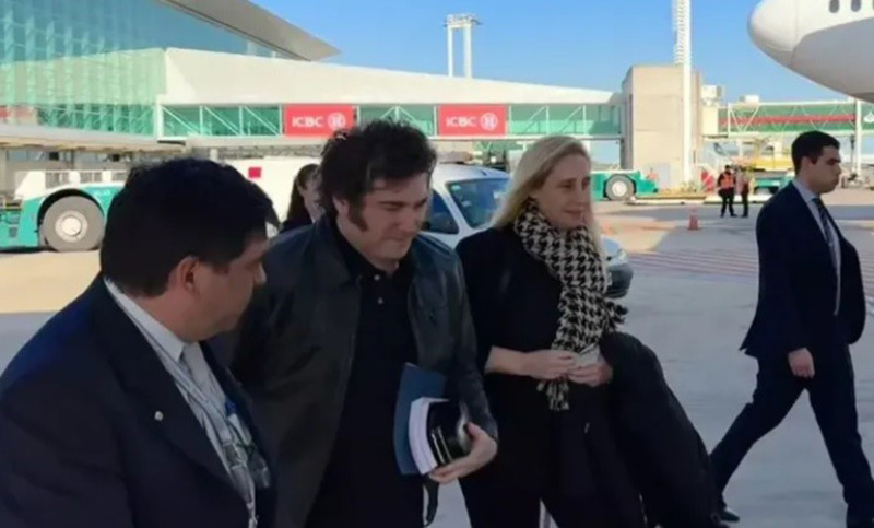 Milei vuelve al país en plena tensión con Villarruel por la expulsión de Kueider