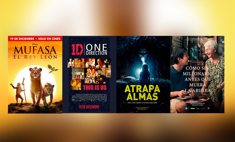 «Mufasa: el rey león» encabeza los estrenos de la cartelera local