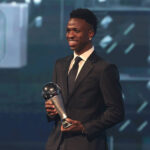 Vinicius Jr fue galardonado con el premio The Best al mejor jugador del mundo