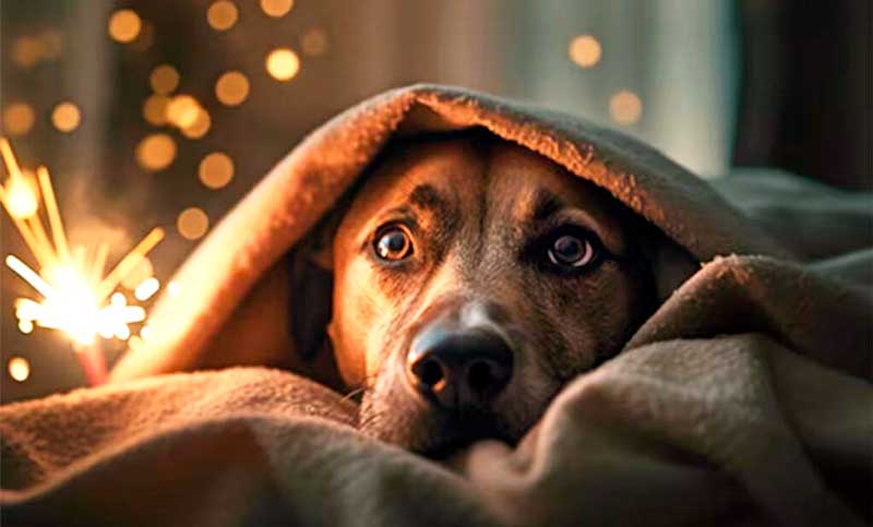 Cómo proteger a las mascotas de la pirotecnia en Navidad y fin de año