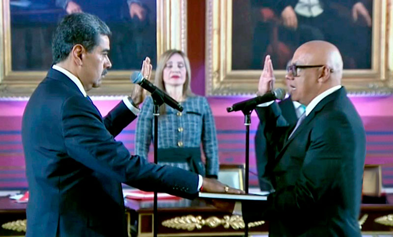 Nicolás Maduro toma juramento para el período presidencial 2025-2031, en el Parlamento de Venezuela