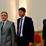 Pullaro, Llaryora y Frigerio, juntos en Rosario: «Si no se toman medidas ya, el campo se va a fundir»