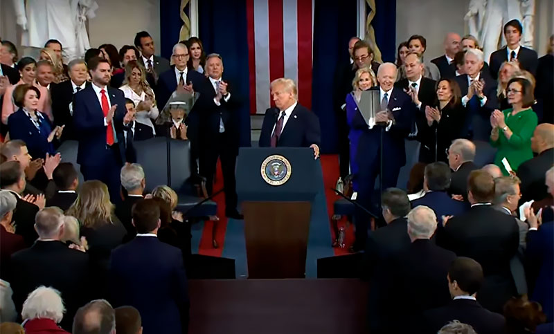 Trump presidente de Estados Unidos: “Dios me salvó para hacer a América grande nuevamente”