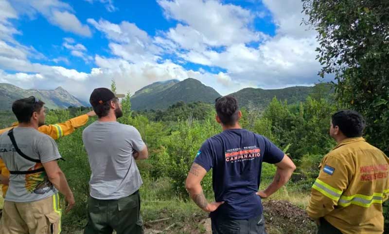 Incendios en Bariloche: alerta por posibles ráfagas de viento de más de 50 kilómetros por hora