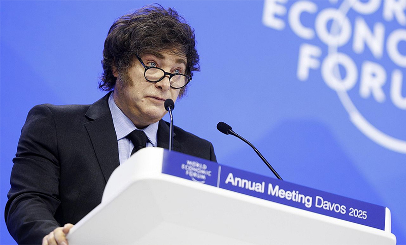 Califican al discurso de Milei en Davos como «una ofensa para todos los argentinos y argentinas»