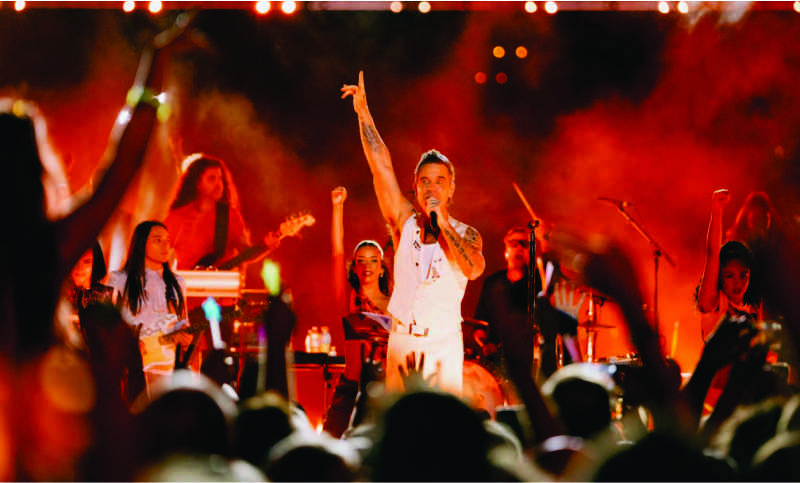 Robbie Williams despidió el 2024 con un show en Australia