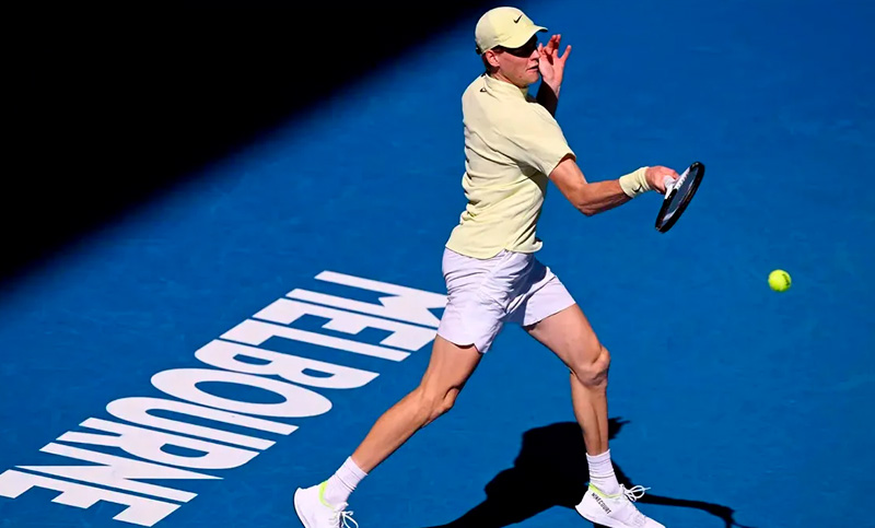 Imparable: Sinner se metió en los cuartos de final del Abierto de Australia