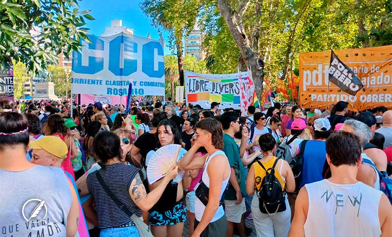 Miles de rosarinos participaron de la Marcha federal Antifascista y Antirracista