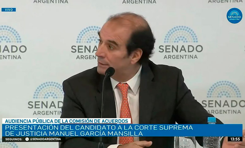 García Mansilla hace apenas seis meses: “Yo no hubiese aceptado una nominación en comisión”