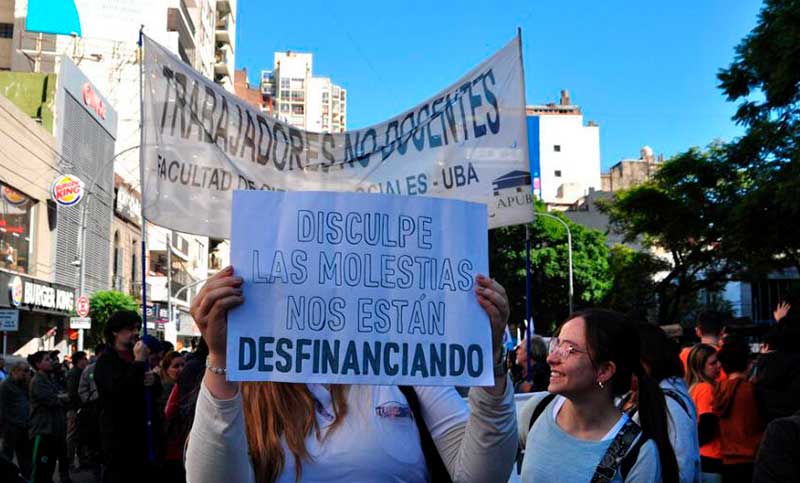 En pie de lucha: docentes universitarios no garantizan el normal inicio del cuatrimestre