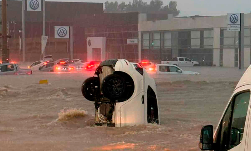 Temporal en Bahía Blanca: llovió más de 200 milímetros y cuarenta familias fueron evacuadas