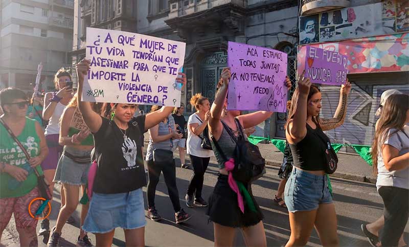 8M: transporte gratuito y desvío de tránsito por la marcha del Día de la Mujer