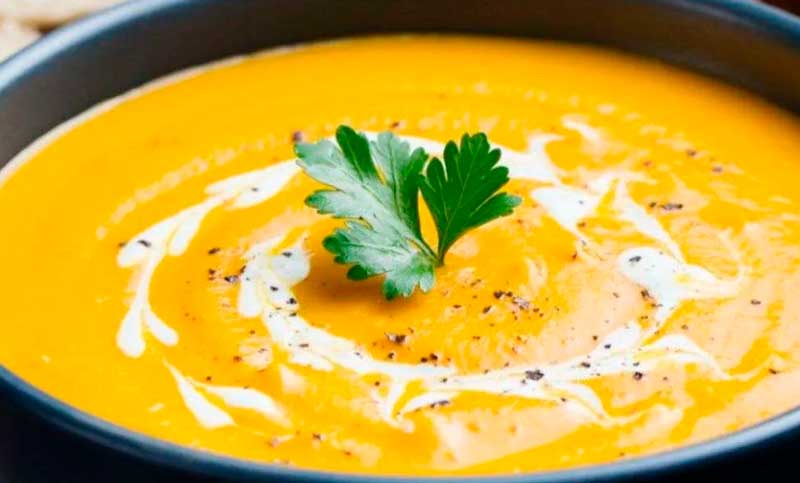 Sopa de calabaza asada