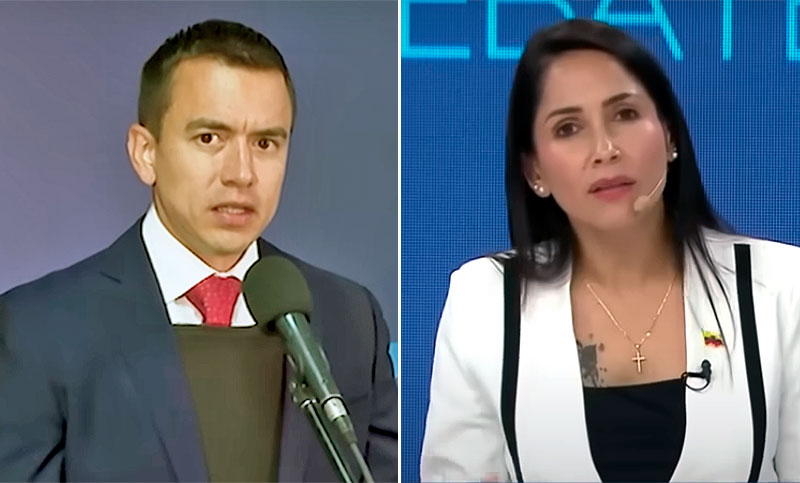 Balotaje en Ecuador: el presidente Noboa confía en ser reelegido y la opositora González dijo que cambiará la historia