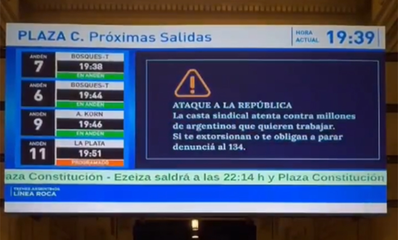 El Gobierno nacional difundió un video contra el paro de la CGT y planteó que es “un ataque a la República”
