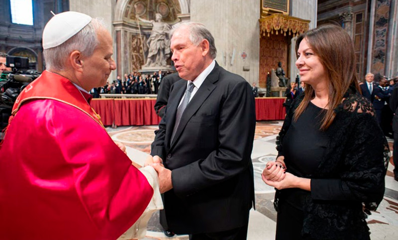 León XIV recibió a Sandra Pettovello y al canciller Werthein