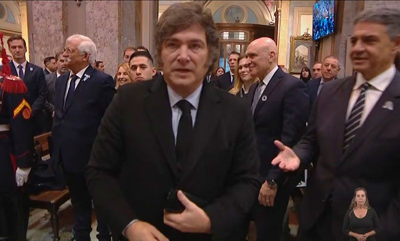 Sin conversación en la Catedral: Milei evitó saludar a Jorge Macri y a la vicepresidenta Villarruel
