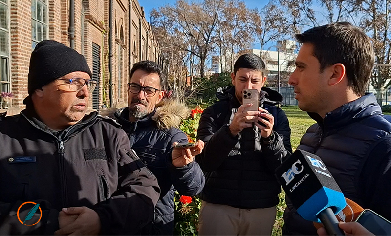 Polémico momento con la prensa que quería ingresar a la escuela donde votó Aleart: “Es insólito”