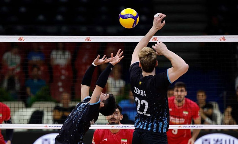 Argentina no tuvo el rendimiento ideal y cayó ante Irán en la Liga de Naciones de vóley