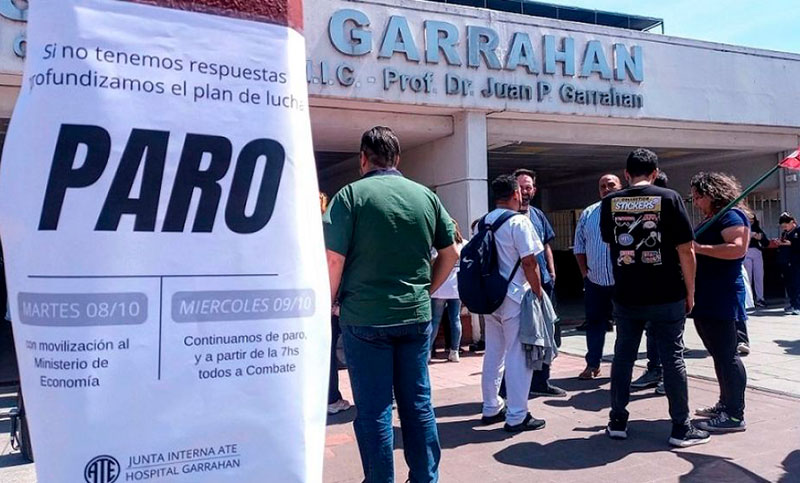 Trabajadores del Garrahan ratificaron el paro de 48 horas ante la falta de recomposición salarial