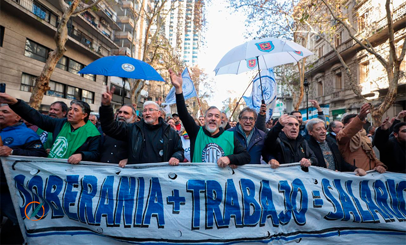 Defensa de la Marina Mercante y del derecho a huelga: una gran movilización en Buenos Aires rechazó la reforma laboral de Milei