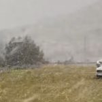 Por la ola polar, se registró nieve en localidades de la provincia de Buenos Aires