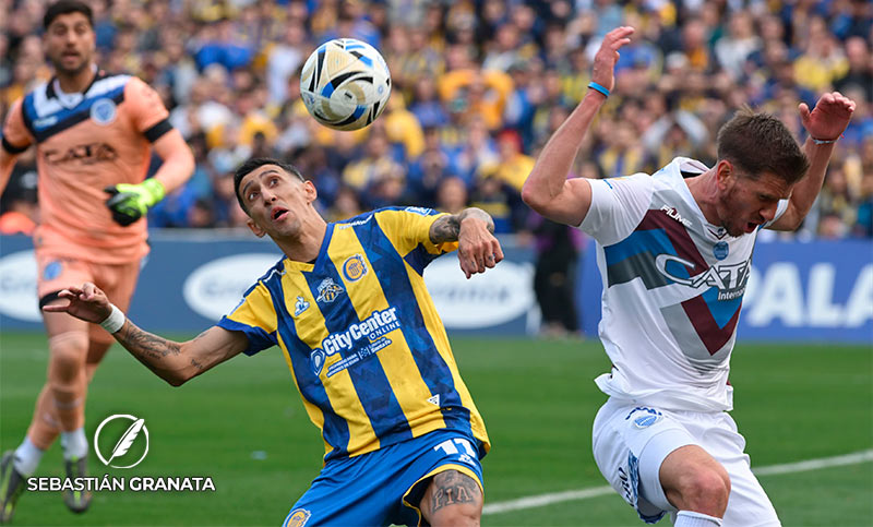 Central ganaba con gol de Di María pero se durmió en el final y empató con Godoy Cruz 1 a 1