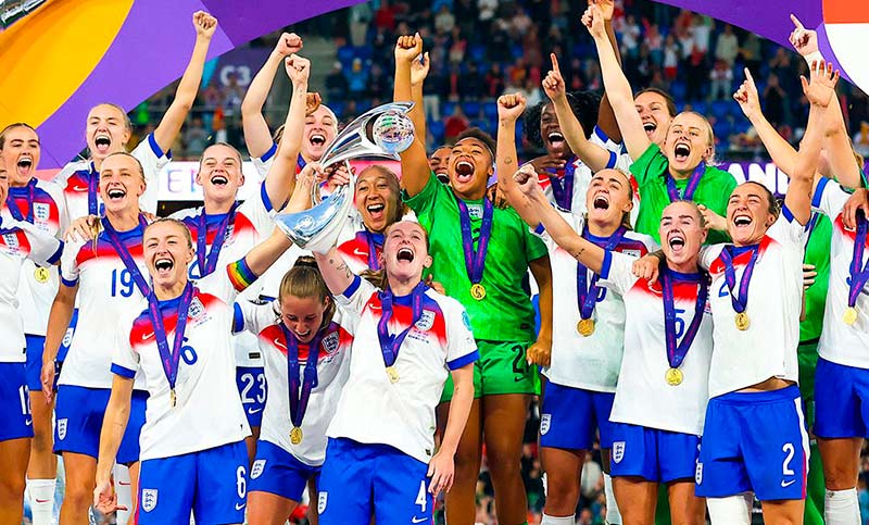 Inglaterra venció a España por penales y repitió el título en la Eurocopa femenina