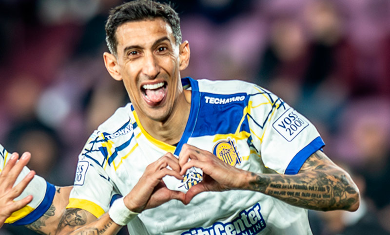Central mejoró en el complemento, anotó Di María y venció a Lanús 1-0