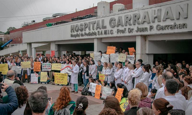 Trabajadores del Garrahan realizarán un paro este jueves por atraso salarial y recorte presupuestario
