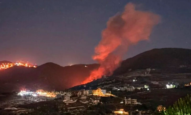 Israel lanzó ataques aéreos contra el este y el sur de Líbano