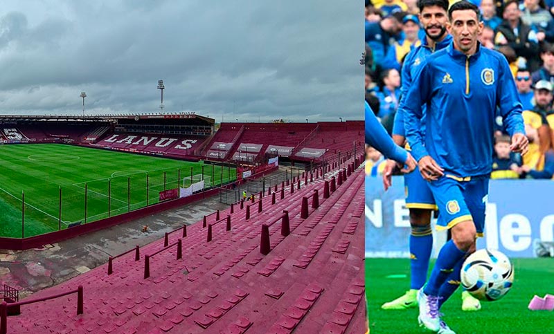 Lanús habilita la tribuna visitante y los Canallas sueñan con acompañar a Di María