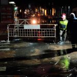 Una laguna en Pichincha: la rotura de un caño generó gran caudal de agua en Urquiza y Alvear