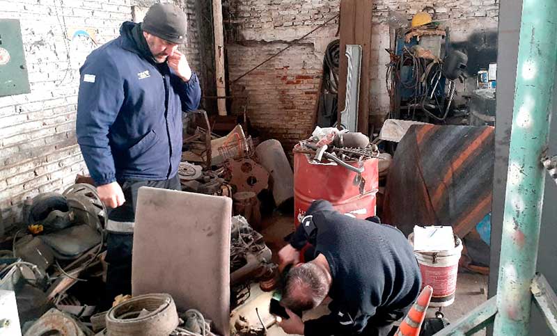 Clausuraron un desarmadero y dos chatarrerías en Nuevo Alberdi