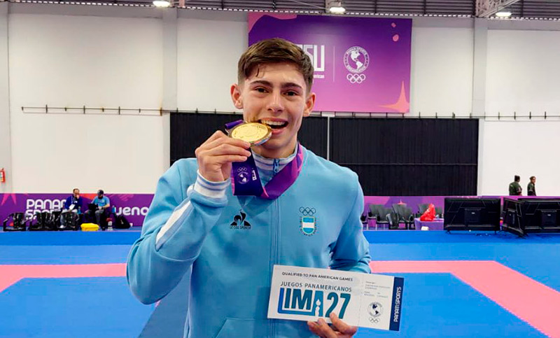 Juegos Panamericanos Junior: el rosarino Juan Ignacio Gallardo se quedó con el oro en karate